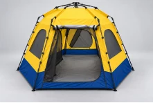AI-edited reference: Dome tent frame