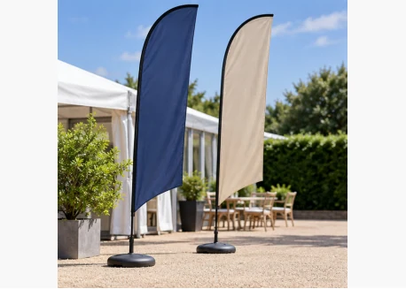 Illustrative application concept: Feather-flag poles