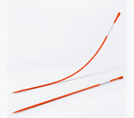Catalogue reference of orange fiberglass driveway marker rods with white reflective bands